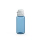 Trinkflasche School Colour 0,4 l - transluzent-blau/weiß